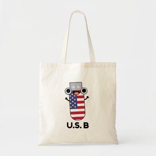 US B Funny United States Pun Tote Bag (Voorkant)