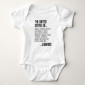 US Baby Bodysuit Verenigde Staten (Voorkant)