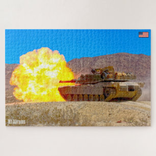 US BATTLE TANK - M1 ABRAMS (20x30 inch) Legpuzzel