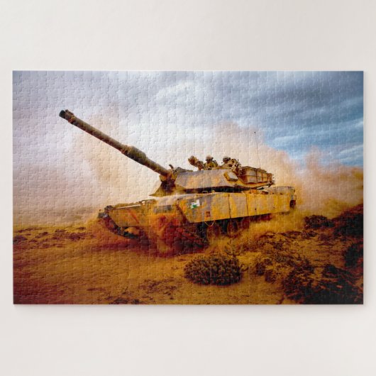 US BATTLE TANK - M1 ABRAMS (20x30 inch) Legpuzzel (Horizontaal)