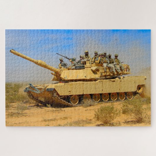 US BATTLE TANK - M1 ABRAMS (20x30 inch) Legpuzzel (Horizontaal)