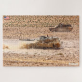 US BATTLE TANK - M1 ABRAMS (20x30 inch) Legpuzzel (Horizontaal)