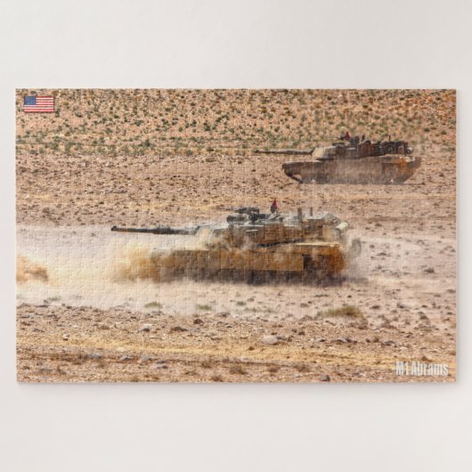 US BATTLE TANK - M1 ABRAMS (20x30 inch) Legpuzzel (Horizontaal)