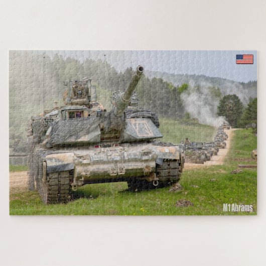 US BATTLE TANK - M1 ABRAMS (20x30 inch) Legpuzzel (Horizontaal)