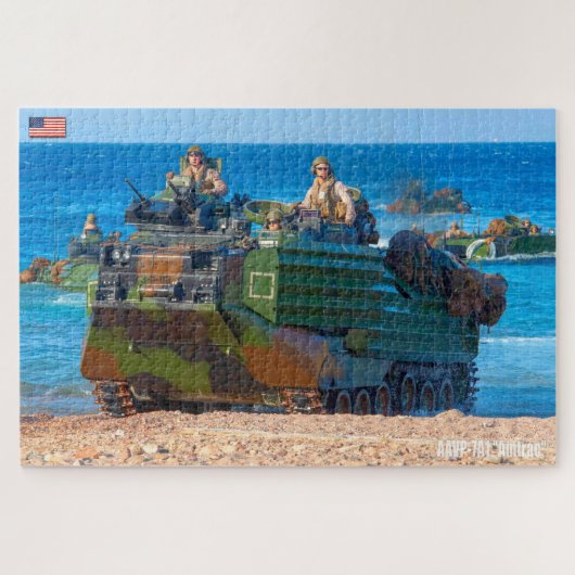 US BEACH ASSAULT - AAV (20x30 inch) Legpuzzel (Horizontaal)