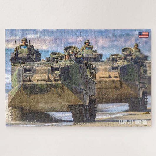 US BEACH ASSAULT - AAV (20x30 inch) Legpuzzel (Horizontaal)