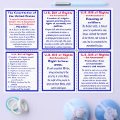 US Bill of Rights Pocket Pamphlet Flyer (Enkel)