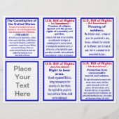 US Bill of Rights Pocket Pamphlet Sjabloon Flyer (Voorkant)