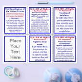 US Bill of Rights Pocket Pamphlet Sjabloon Flyer (Enkel)