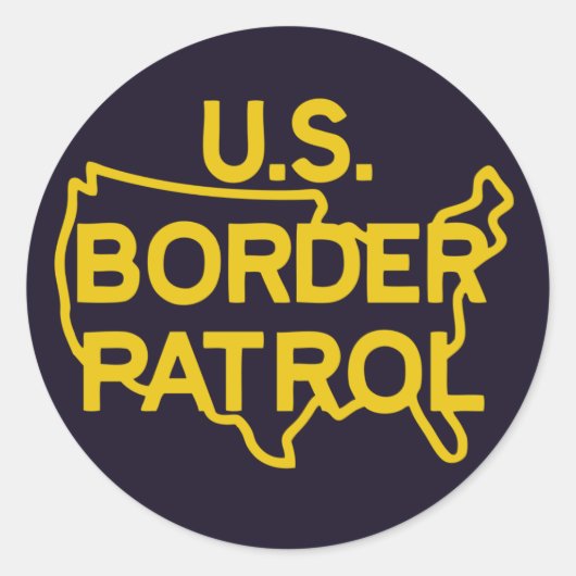 US Boarder Patrol Logo Sticker (Voorkant)