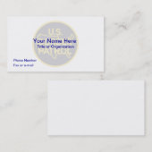 US Boarder Patrol Visitekaartje (Voorkant / Achterkant)