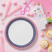 US-Borden voor vlaggenpapier Papieren Bordje (Feest)