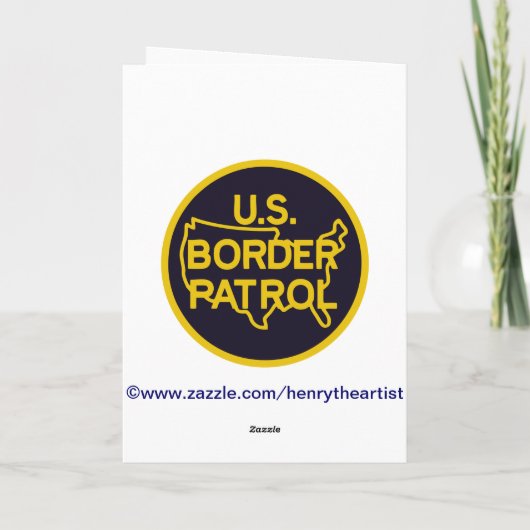 US Border Patrol Retirement Kaart (Achterkant)