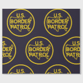 US Border Patrol Seal Cadeaupapier (Vlak)