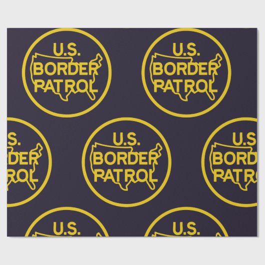 US Border Patrol Seal Cadeaupapier (Vlak)