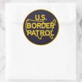 US Border Patrol Seal Ronde Sticker (Tas)