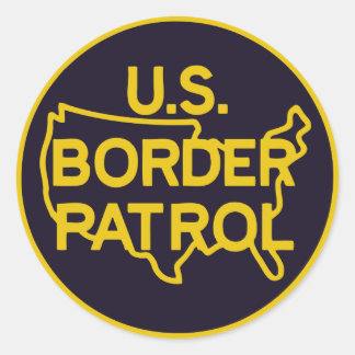 US Border Patrol Seal Ronde Sticker