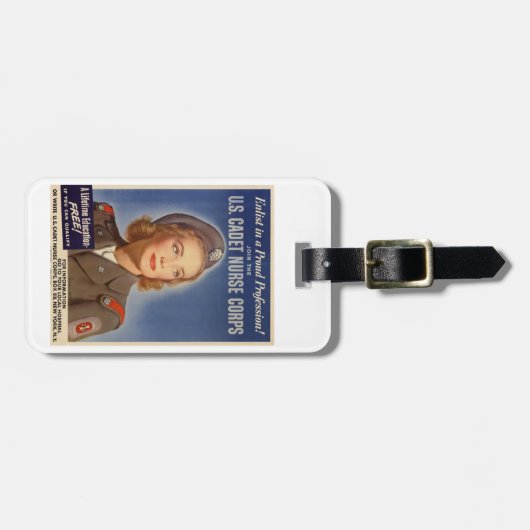 US Cadet Nurse Corps Bagagelabel (Voorkant horizontaal)