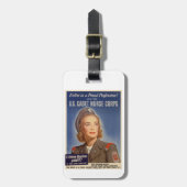US Cadet Nurse Corps Bagagelabel (Voorkant verticaal)