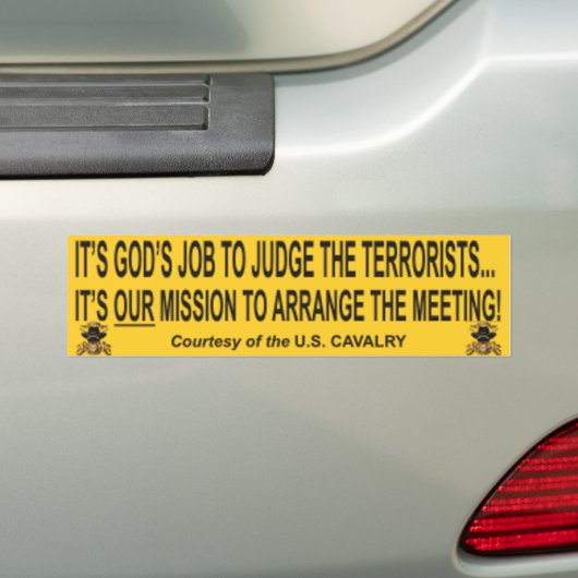 US-calamiteitenbumper Bumpersticker (Op auto)