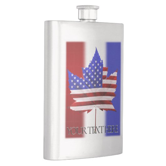 US Canada Flask Custom USA Canada Flag Drink Flask Flacon (Rechts)