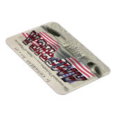 US Capital Amerikaanse vlag Flexibele magneet (Rechterzijde)
