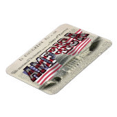 US Capital Amerikaanse vlag Flexibele magneet (Linkerzijde)