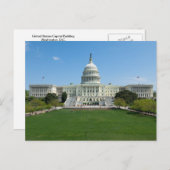 US Capital Building Post Kaart (Voorkant / Achterkant)