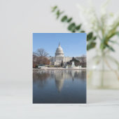 US Capitol afbeelding winterbouw Briefkaart (Staand voorkant)