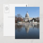 US Capitol afbeelding winterbouw Briefkaart (Voorkant / Achterkant)