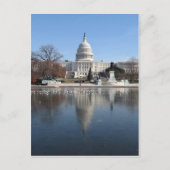 US Capitol afbeelding winterbouw Briefkaart (Voorkant)