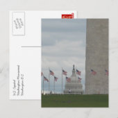 US Capitol and Washington Monument Briefkaart (Voorkant / Achterkant)