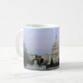 US Capitol bij winterschemering Koffiemok (Voorkant links)
