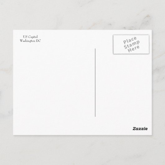 US Capitol Briefkaart (Achterkant)