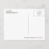 US Capitol Briefkaart kerstboom (Achterkant)