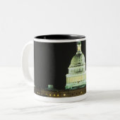 US Capitol Building, Congres van de Verenigde Stat Tweekleurige Koffiemok (Voorkant links)