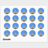 US Capitol Building East Side Ronde Sticker (Vel)