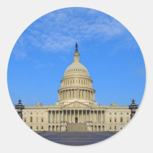 US Capitol Building East Side Ronde Sticker