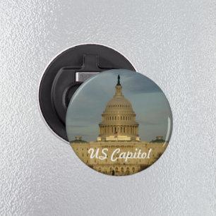 US Capitol Building Foto Button Flesopener
