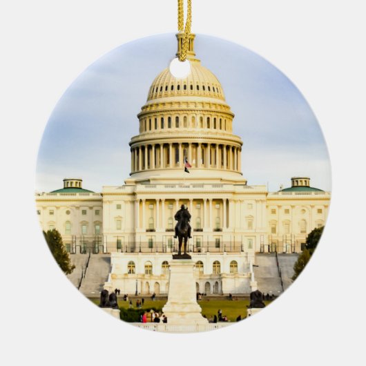 US Capitol Building Keramisch Ornament (Voorkant)