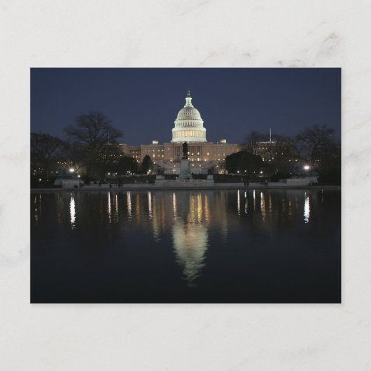 US Capitol Building Night Briefkaart (Voorkant)