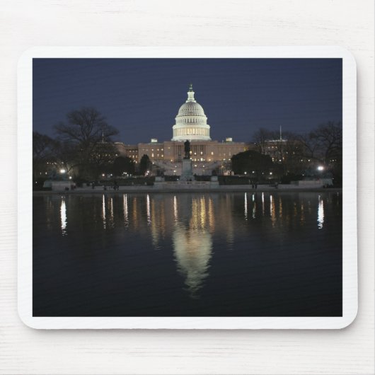 US Capitol Building Night Muismat (Voorkant)