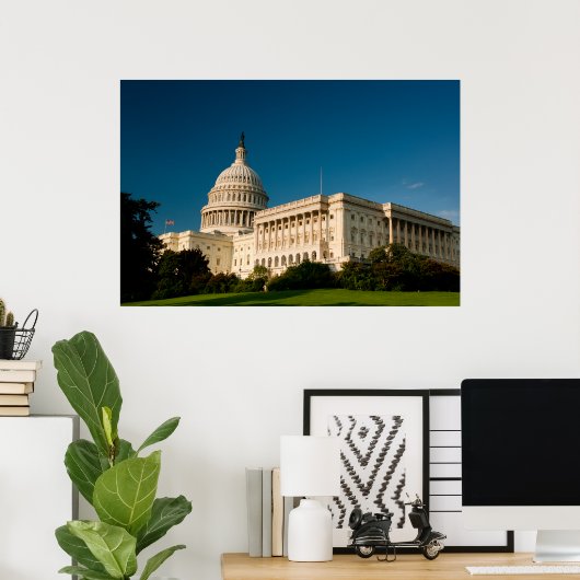US Capitol Building Poster (Thuiskantoor)