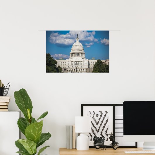 US Capitol Building Poster (Thuiskantoor)