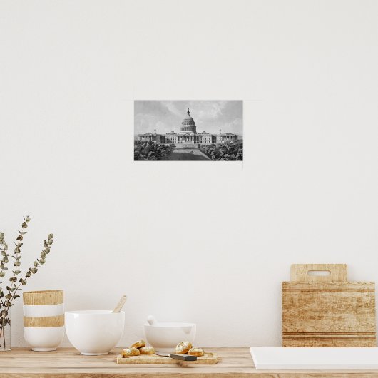 US Capitol Building Poster (Keuken)
