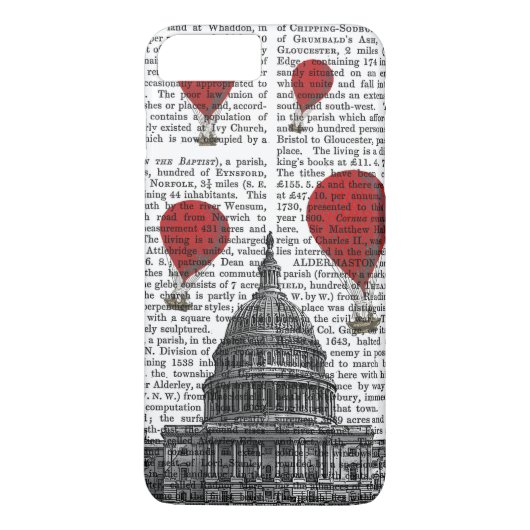 US Capitol Building Red Hot Air Luchtballonnen Case-Mate iPhone Case (Achterkant)