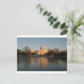 US Capitol Building Sunset Briefkaart (Staand voorkant)