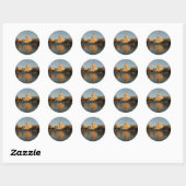 US Capitol Building Sunset Ronde Sticker (Vel)
