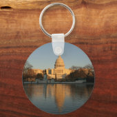 US Capitol Building Sunset Sleutelhanger (Voorkant)
