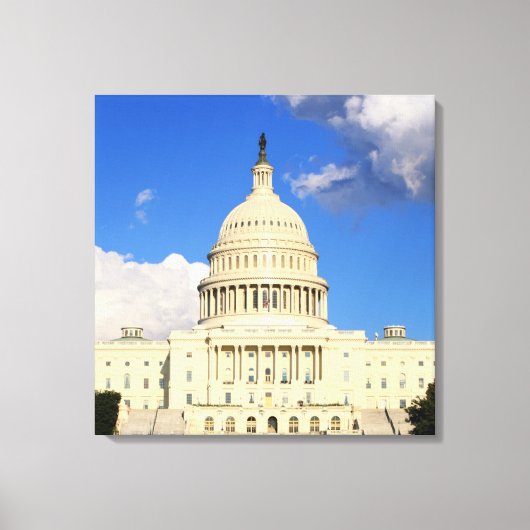 US Capitol Building, Washington DC, VS Canvas Afdruk (Voorkant)